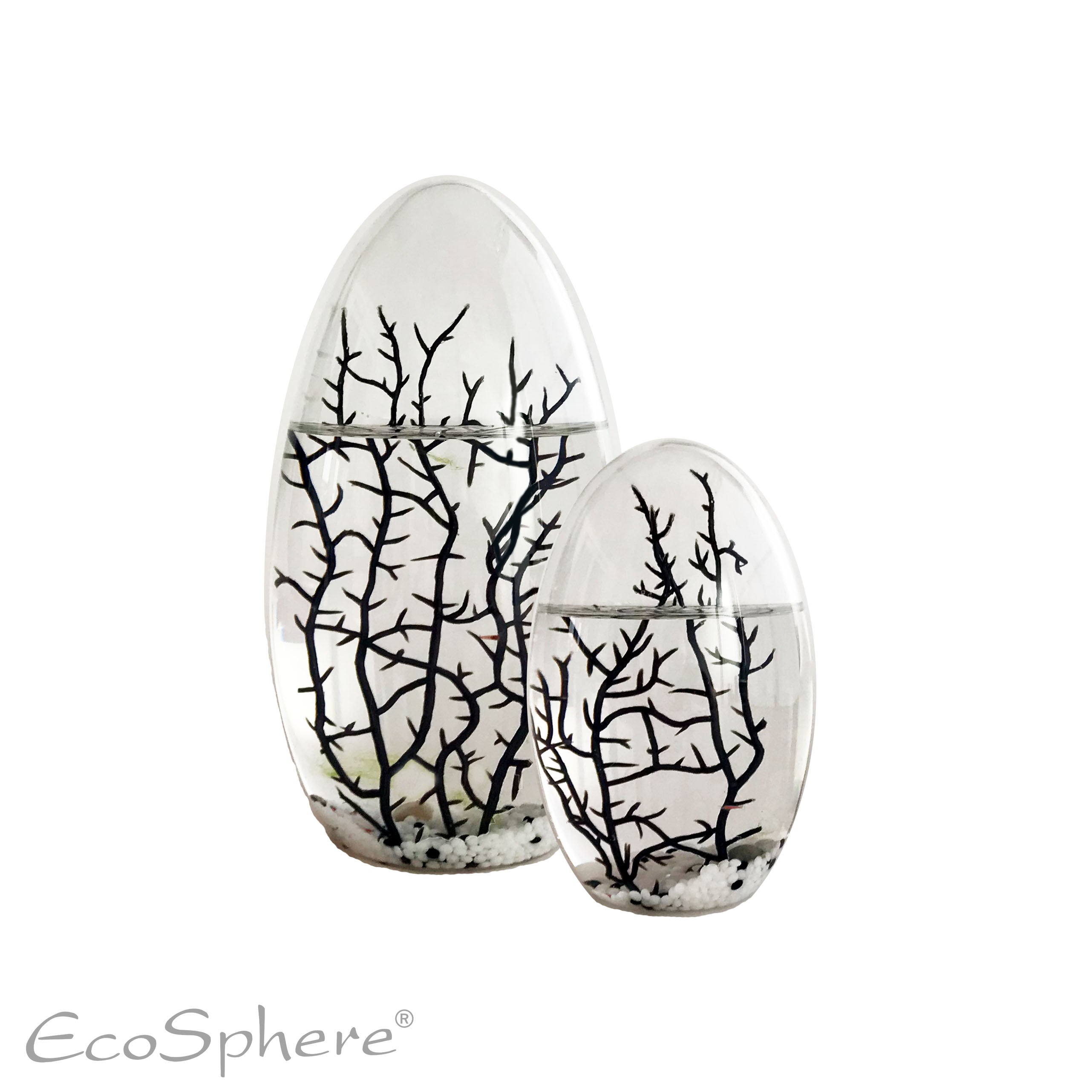 Set 5: 13 cm Oval und 19 cm Oval weiß